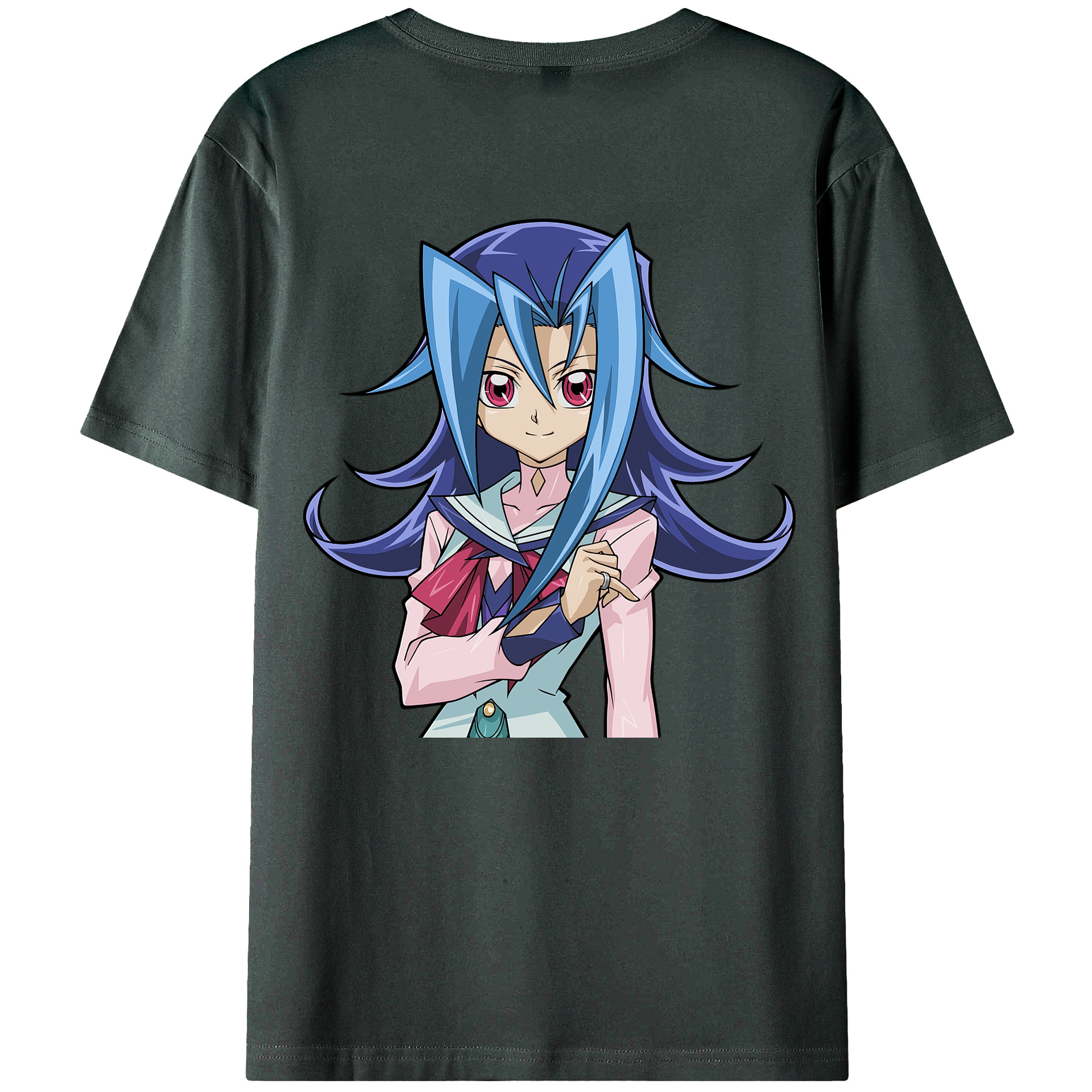 （画像用） 遊☆戯☆王 Yu-Gi-Oh! 綿100％ メンズ半袖Tシャツ（バックプリント） 通気性